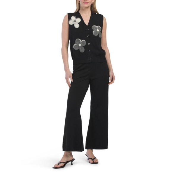 SIONI Black 2pc Vest And Pants Set